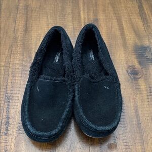 Cozy Black Kids Slippers